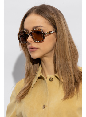 CHLOÉ 女士眼镜 CH0222S005 SS2024 花色 徽标太阳镜