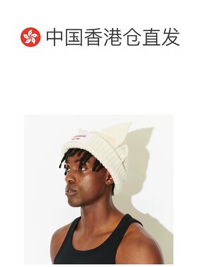 香港直邮CHARLES JEFFREY LOVERBOY 动物耳朵羊羔毛 尼龙帽 白色