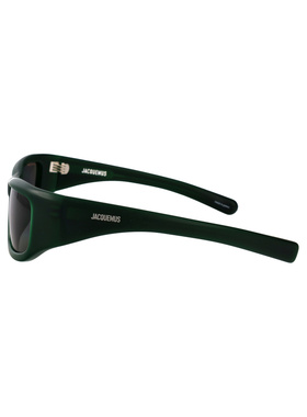 Jacquemus 女士 MATT GREEN/ SILVER/ 海军蓝醋纤太阳眼镜 JAC132