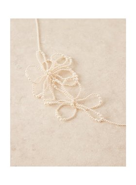 1h可退 潮奢 ASOS 女士 设计人造珍珠花朵短项链