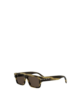 FENDI 男士眼镜 FE40215I62E AW2026 绿色 方框太阳镜