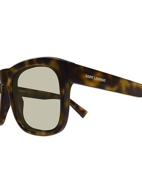 SAINT LAURENT 男士眼镜 SL558013 AW2025 棕色 全框太阳镜