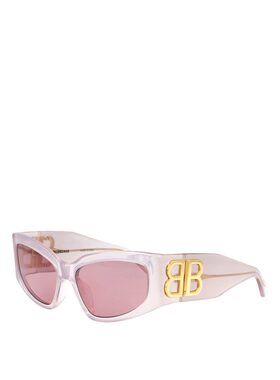 BALENCIAGA 女士眼镜 BB0321S012 SS2026 紫色 全框太阳镜