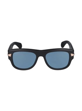 1h可退 GUCCI 男士太阳镜 GG1517S002 AW2024 蓝色 logo标识太阳