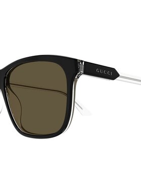 GUCCI 男士眼镜 GG1819S005 SS2025 棕色 全框太阳镜古驰