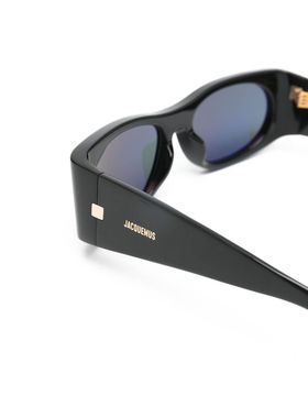 1h可退 潮奢 Jacquemus 女士 JACQUEMUS 黑色太阳眼镜 JAC158C1SU