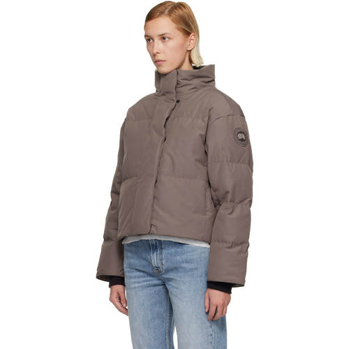 1h可退 潮奢 Canada Goose 加拿大鹅 女士 灰褐色 Grandview Crop - 图2