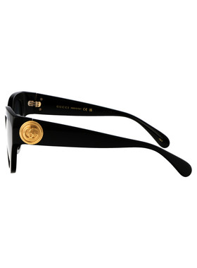 GUCCI 女士眼镜 GG1408S001 CO 黑色 古驰几何框太阳镜