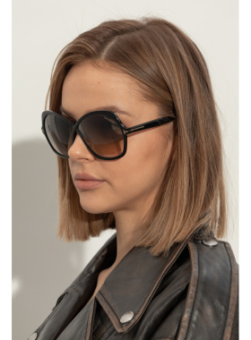 1h可退 TOM FORD 女士太阳镜 FT101306401B CO 黑色