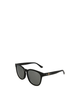 1h可退 GUCCI 女士眼镜 GG0232SK002 SS2022 灰色 徽标太阳镜