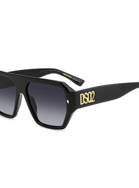 1h可退 DSQUARED2 女士眼镜 D20128S807 SS2024 黑色 Dsquared2 S