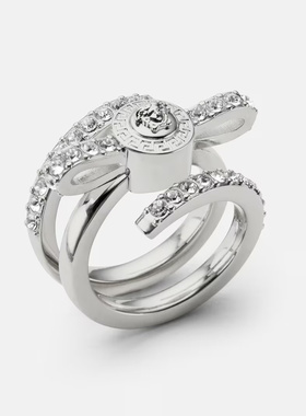 VERSACE 女士戒指 10225491A006214JEE0 银色配饰婚戒SS2026