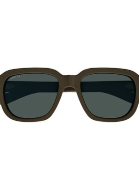 GUCCI 男士太阳镜 GG1508S004 SS2025 黑色几何框 太阳镜古驰