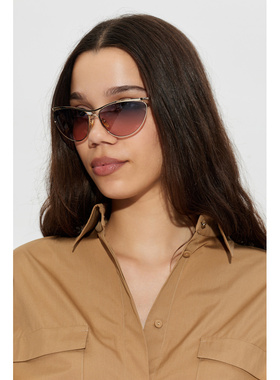 CHLOÉ 女士太阳镜 CH0386S0001 SS2026 银色 Sunglasses