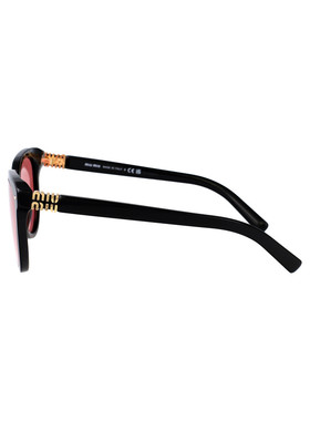 MIU MIU 女士眼镜 0MU12ZS16K1D0 SS2025 黑色 0MU 12ZS