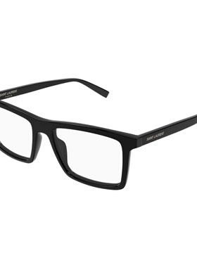SAINT LAURENT 男士眼镜 SL906001 SS2026 黑色 全框平光镜