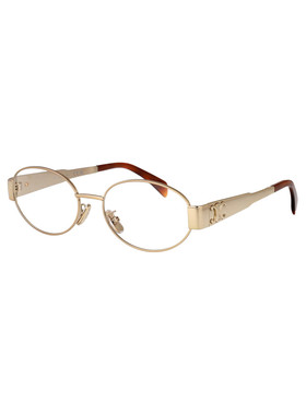 CELINE 女士眼镜 CL50140U030 AW2025 白色 METAL TRIOMPHE