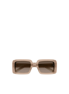 SAINT LAURENT 男士眼镜 SL534014 SS2024 棕色 徽标太阳镜
