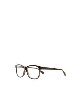 1h可退 GUCCI 女士眼镜 GG0374OA002 SS2022 黑色 徽标平光镜