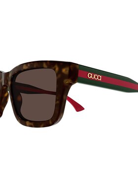 GUCCI 男士眼镜 GG1869S002 SS2025 棕色 全框太阳眼镜古驰