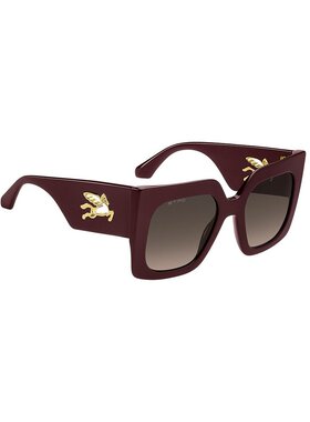 1h可退 ETRO 女士太阳镜 ETRO0075SLHFHA CO 酒红色配饰