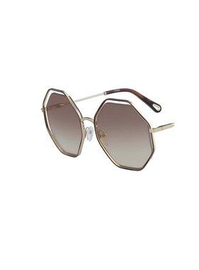 1h可退 CHLOÉ 女士眼镜 CE132S205 AW2024 灰色 徽标太阳镜