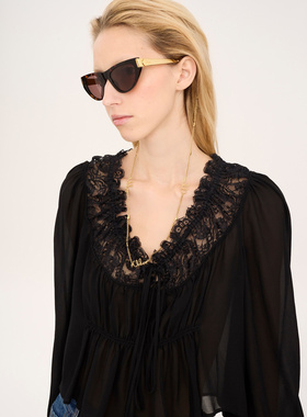 CHLOÉ 女士项链 CH26SJY01CB79DC SS2026 金色 徽标眼镜链