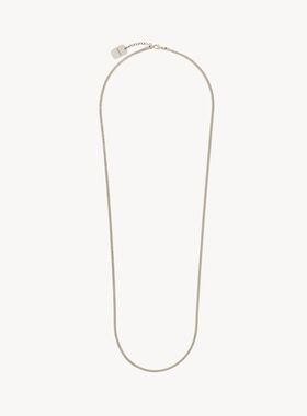 1h可退 潮奢 Saint Laurent 圣罗兰 男士 镀银链条项链 858902Y15