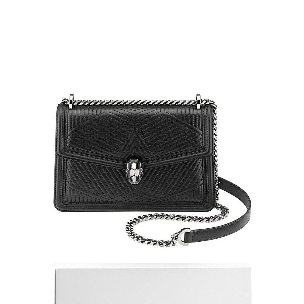 香港直邮bvlgari女士黑色单肩包 天猫国际香港直购女士包袋