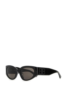 BALENCIAGA 女士眼镜 773502T00396020 CO 黑色 几何框太阳镜