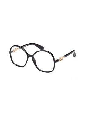 MAX MARA 女士太阳镜 MM5100001 SS2026 黑色 徽标平光镜配饰