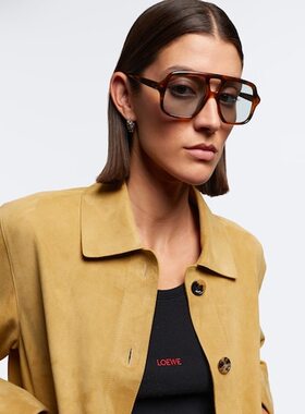 LOEWE 罗意威 女士 窄款领航员太阳眼镜