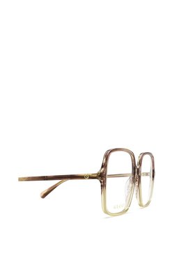 GUCCI 女士太阳镜 GG1003O004 SS2025 粉红色 古驰徽标大框平光镜