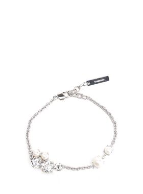GIVENCHY 女士手链手镯 BF20JZF05M132 SS2025 珍珠银色 徽标手链
