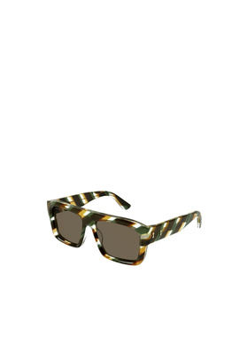 1h可退 GUCCI 女士眼镜 GG1461S003 SS2024 黑色 徽标太阳镜
