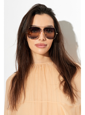 CHLOÉ 女士太阳镜 CH0278S0006 CO 金色 Sunglasses