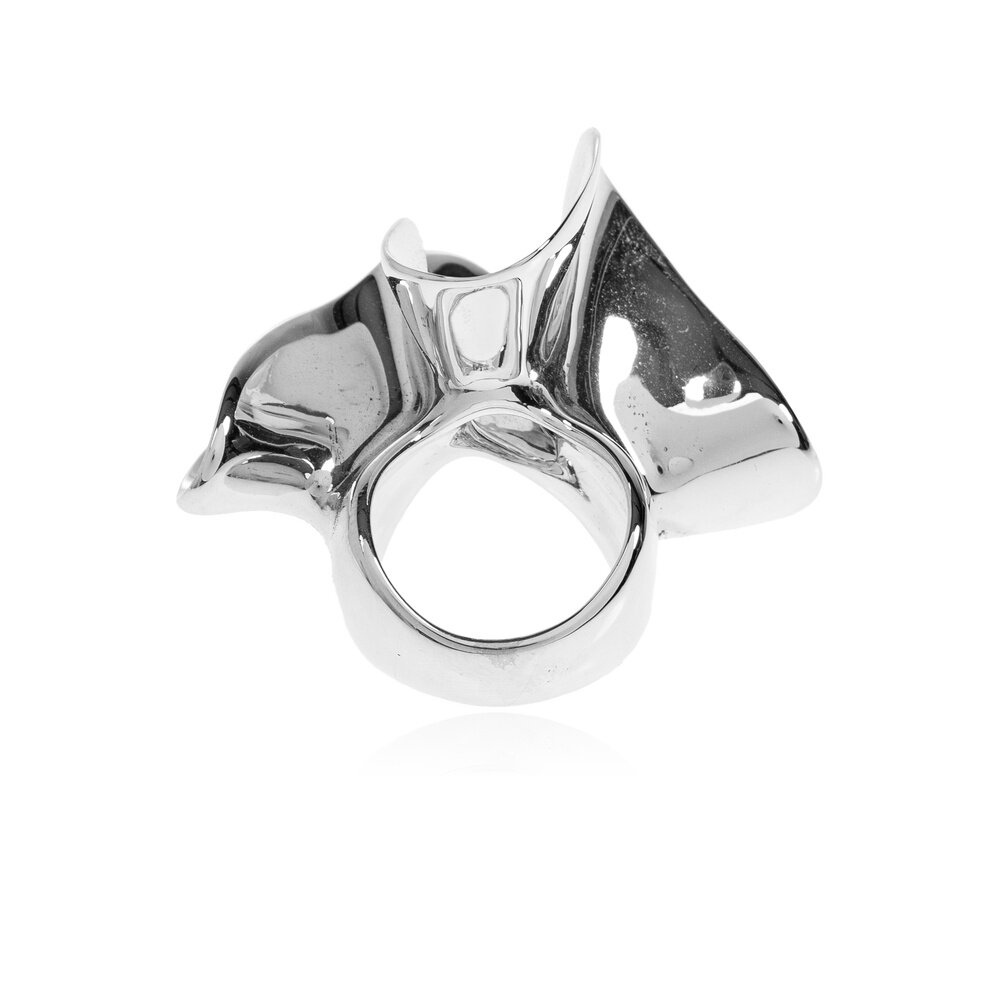 Hong Kong direct mail BOTTEGA VENETA women's ring 857364V50708117 CO silver