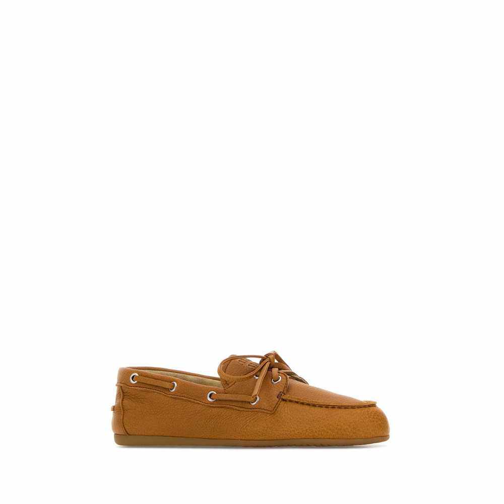 1h可退 潮奢 Miu Miu 缪缪 女士 橙色皮质乐福鞋 5D123EF0058DI,淘宝优惠券,粉丝福利购,淘宝优惠卷