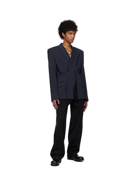 1h可退 潮奢 Ottolinger 男士 黑色 & 橙色 Knotted Heart 项链 1