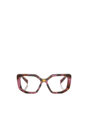 PRADA 女士眼镜 PRA04V18N1O1 SS2024 白色 几何框平光镜