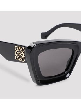 1h可退 LOEWE 女士眼镜 LW40145I45I CO 黑色 猫眼太阳镜