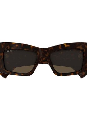 GUCCI 女士太阳镜 GG1842S002 SS2025 黑色 蝴蝶框太阳镜古驰