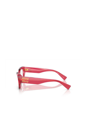 1h可退 MIU MIU 女士太阳镜 MU03XV15Q1O1 SS2025 粉红色 方框平