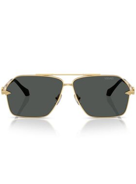VERSACE 男士太阳镜 VE2284100287 SS2026 黑色 矩形框太阳镜