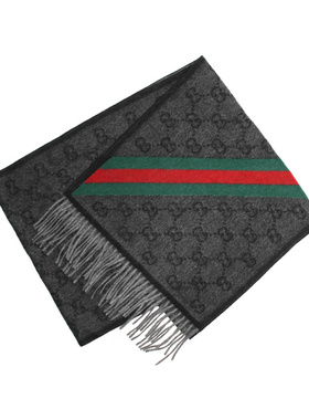 香港直邮Gucci 男女同款厚款围巾披肩570603-3G200-1466