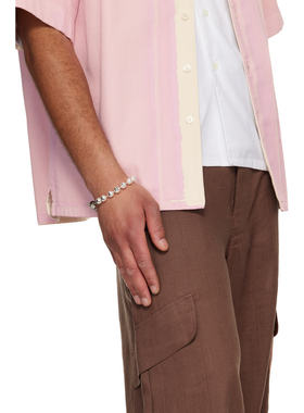 Marni 玛尼 男士 Faux-Pearls & Metal 手链 BRZB0059A0M200100W1
