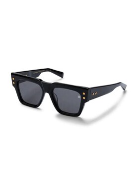 1h可退 BALMAIN 男士太阳镜 BPS164ABLKGLD SS2025 黑色