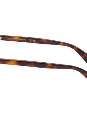 1h可退 潮奢 Gucci 古驰 女士 棕色 Square 眼镜 GG1816O