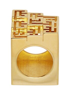 1h可退 潮奢 Balmain 巴尔曼 女士 3D Multi PB 戒指 GN1XR582MBR