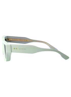 GUCCI 男士太阳镜 GG1529S003 AW2025 黑色 几何框太阳镜古驰